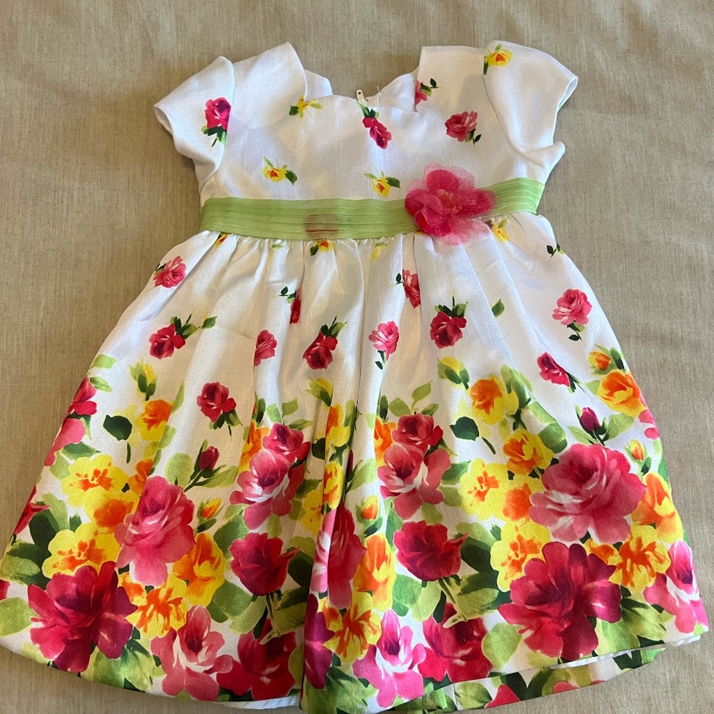 Bonnie Jean Floral Dress 6M